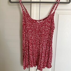 Urban Romantics Red Printed Cami